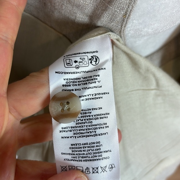 NWOT FAITHFULL THE BRAND Flax Linen Bustier Vest – Elegant & Timeless - Picture 7 of 8